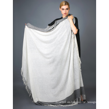 Alashan Worsted cachemira hilo tinte bufanda, suave / textura de lujo